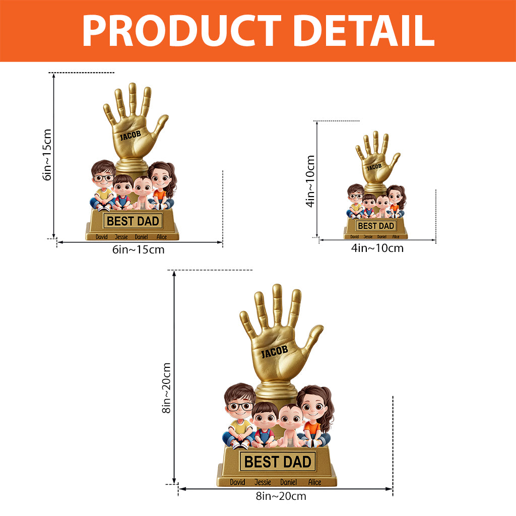 Best Dad, Grandpa, Uncle - Personalized Father Custom Shaped Acrylic Plaque