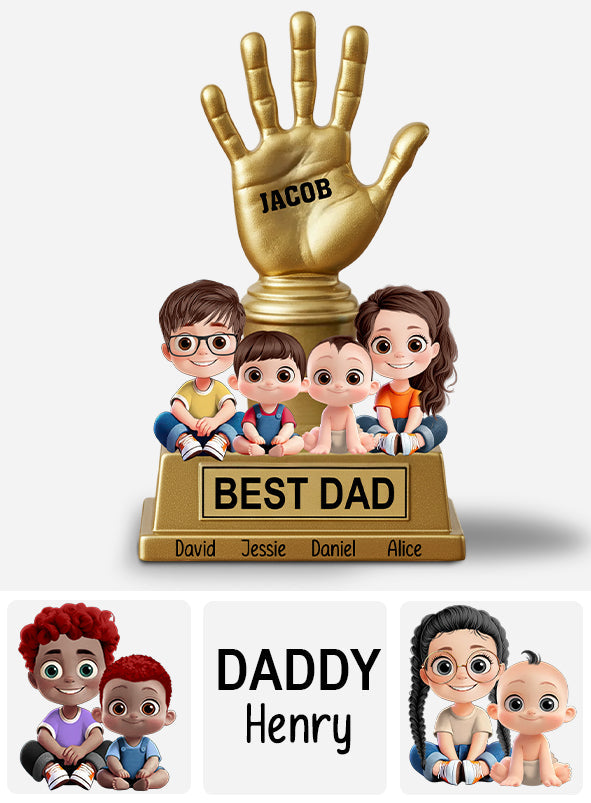 Best Dad, Grandpa, Uncle - Personalized Father Custom Shaped Acrylic Plaque
