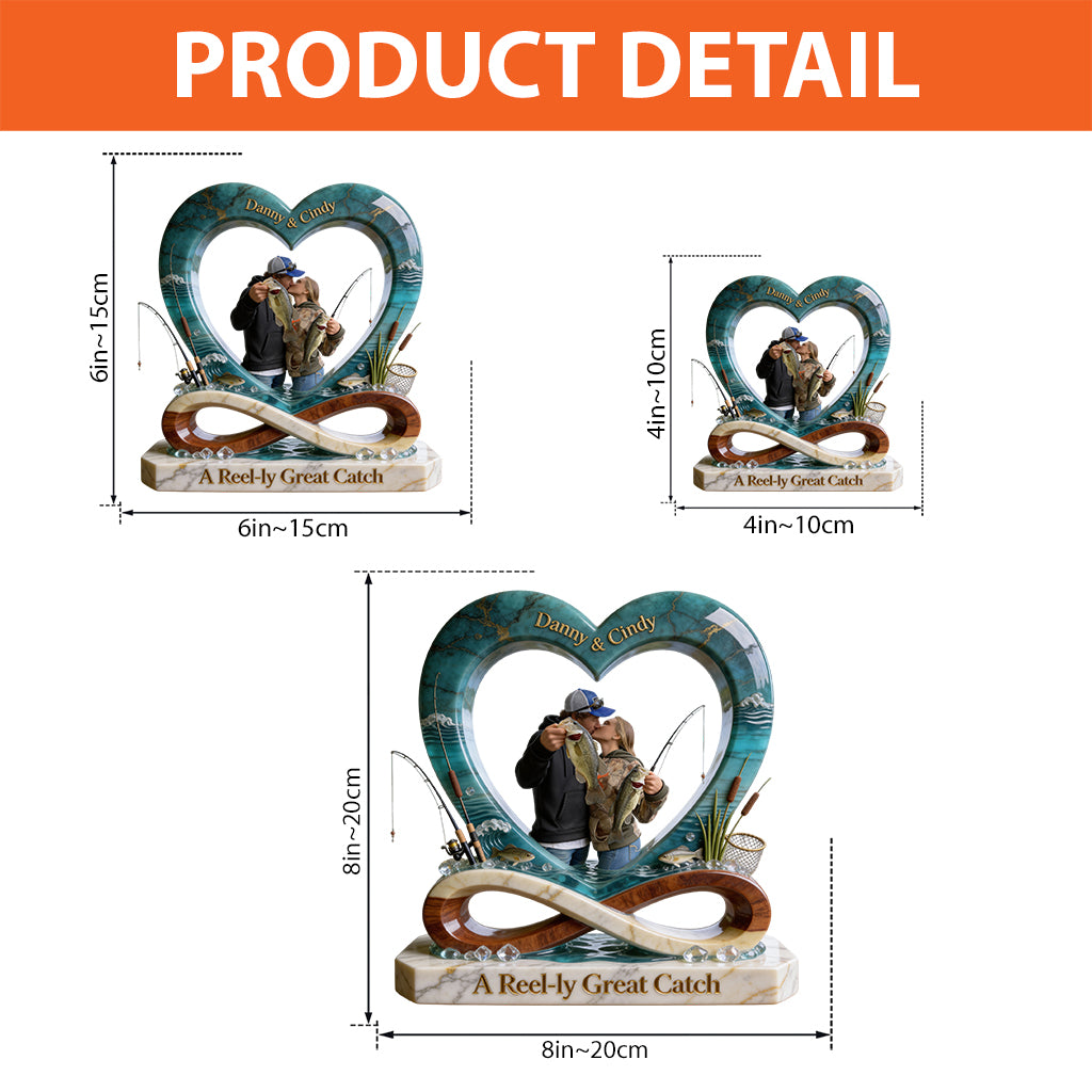 Une prise vraiment exceptionnelle - Plaque acrylique personnalisée sur le thème de la pêche