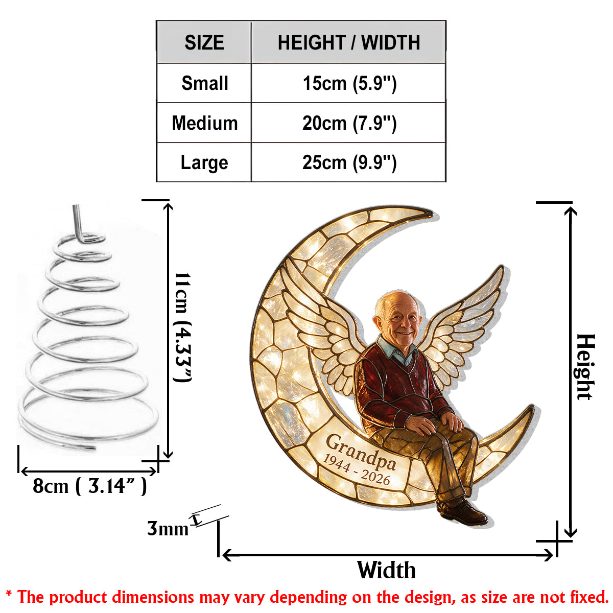 I'm Always With You - Personalized Memorial LED Light Tree Topper