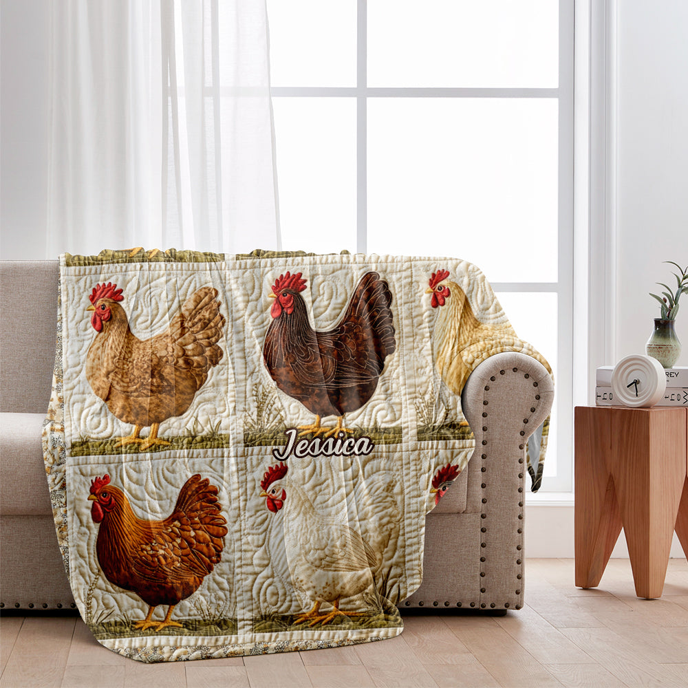 Life Is Better With Chickens - Personalized Chicken Blanket
