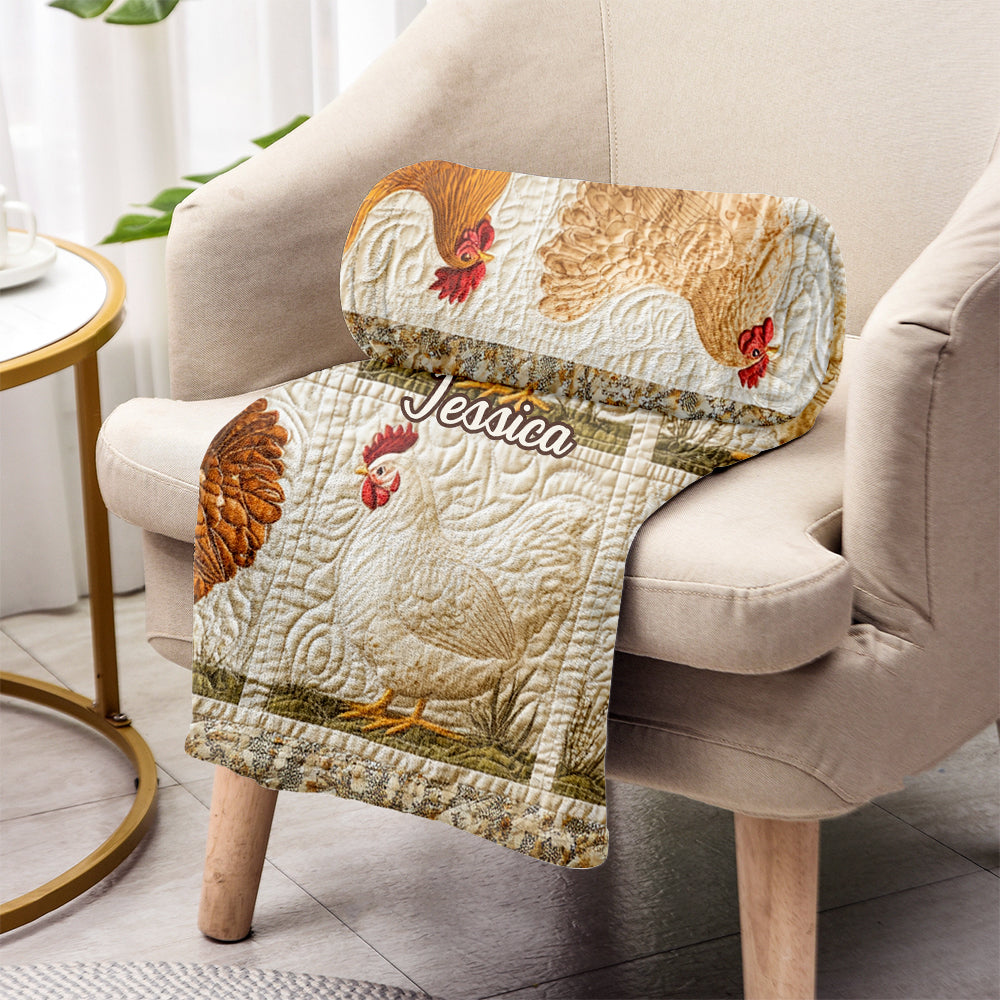 Life Is Better With Chickens - Personalized Chicken Blanket