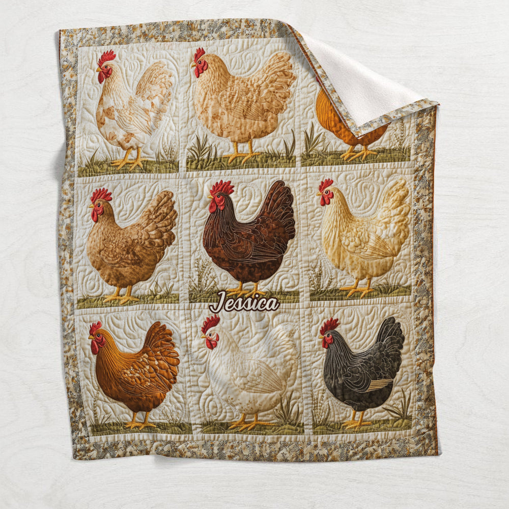 Life Is Better With Chickens - Personalized Chicken Blanket