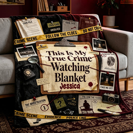 Meine persönliche True Crime Decke - Ideal zum Anschauen