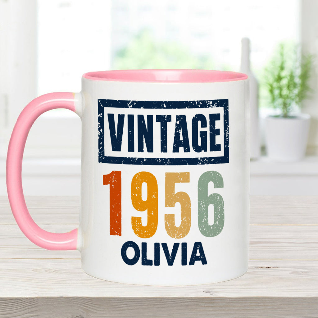 Birthday Gift - Personalized Birthday Accent Mug