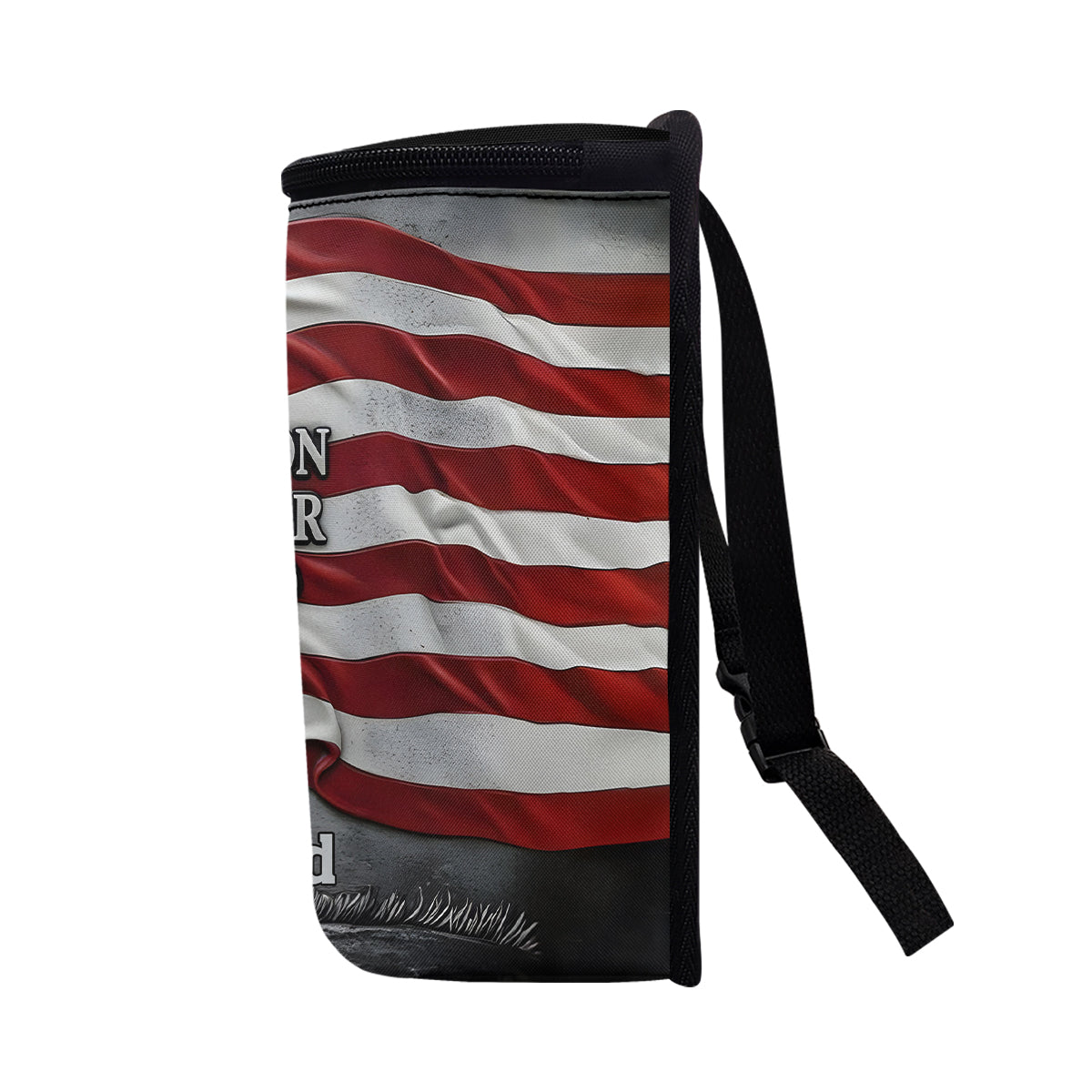 Eine Nation unter Gott – Personalisierter tragbarer Auto-Mülleimer/Organizer mit Weißkopfseeadler-Motiv