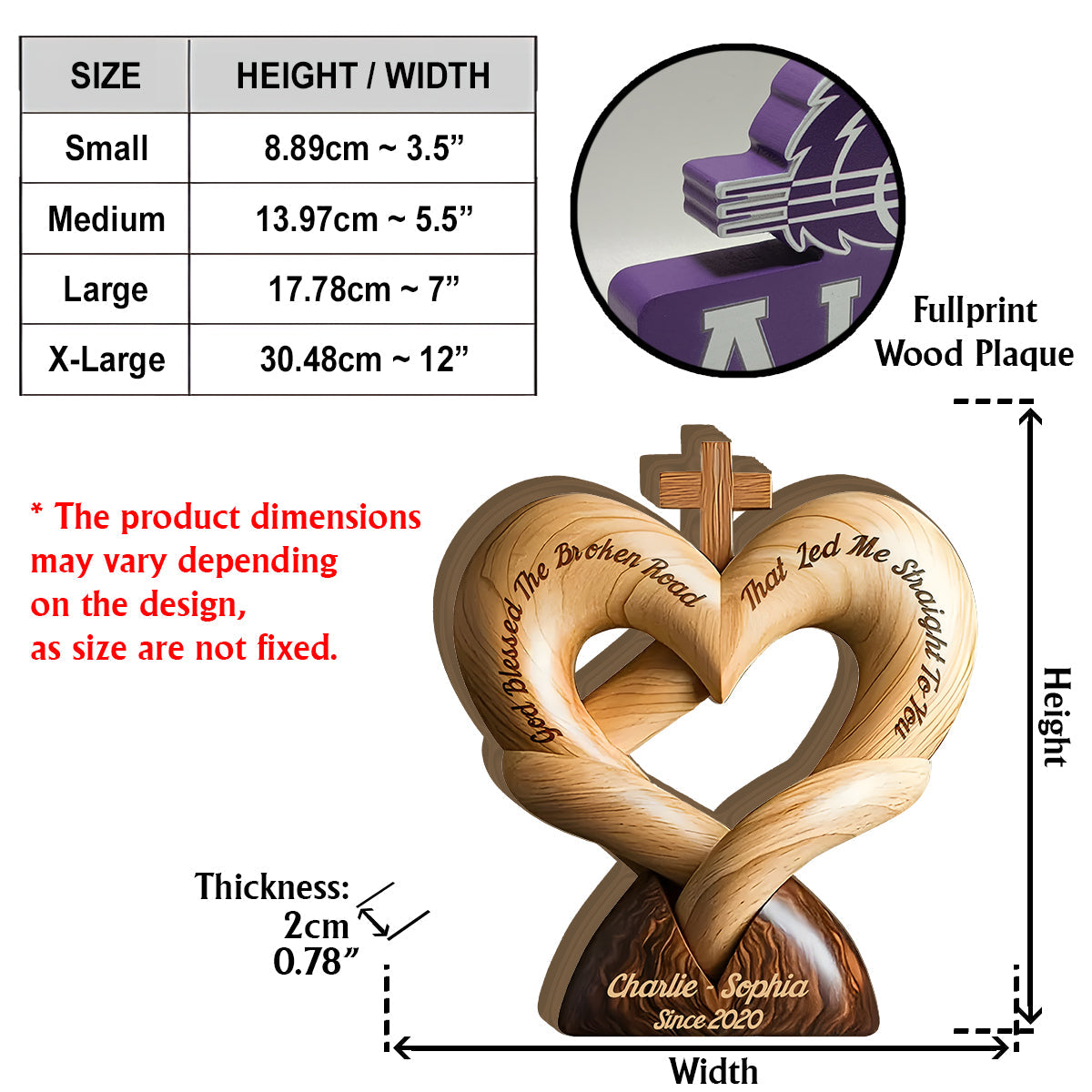 God Bless The Broken Road That Led Me Straight To You - Personalized Couple Custom Shaped Wood Plaque