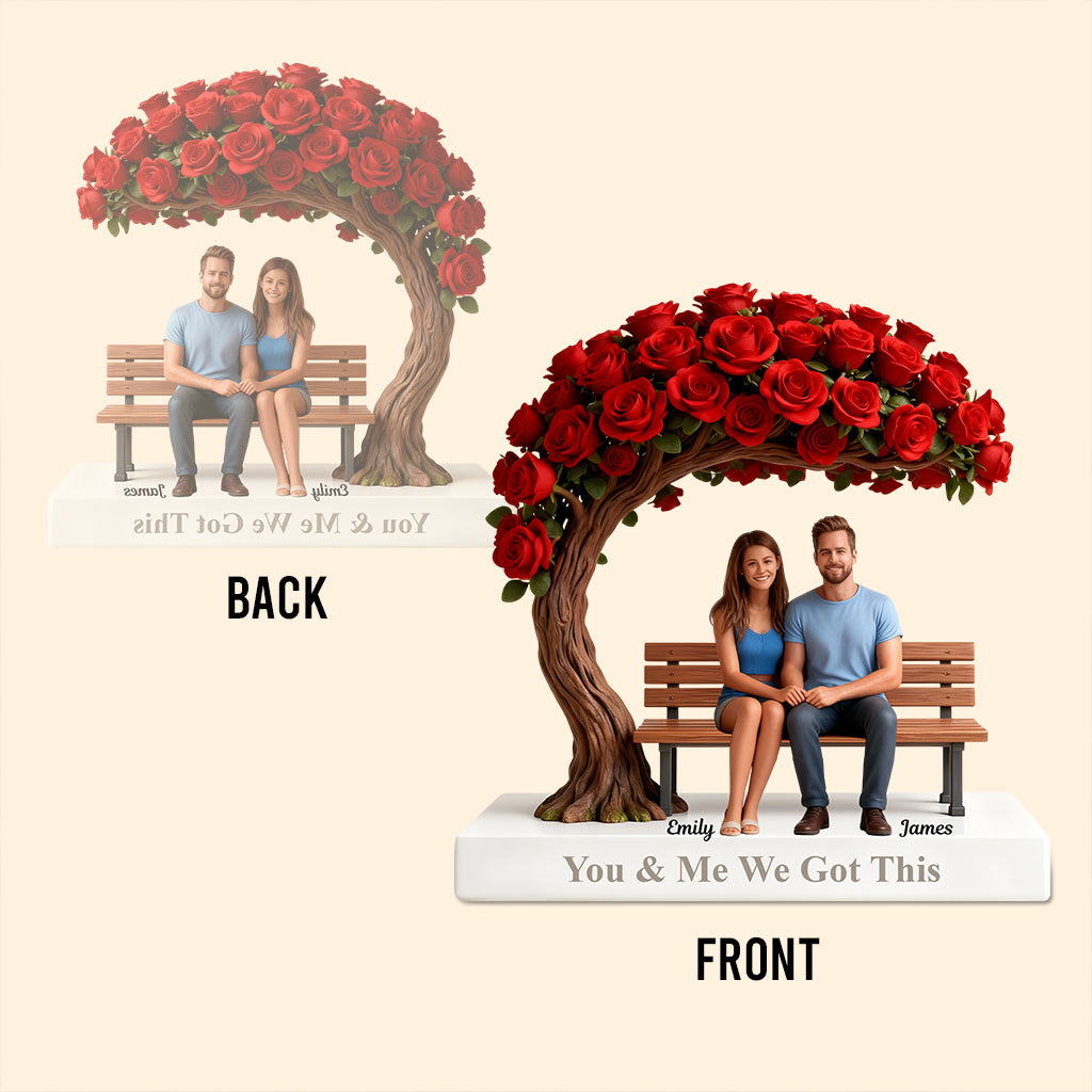 You & Me We Got This - Personalized Couple Custom Shaped Acrylic Plaque