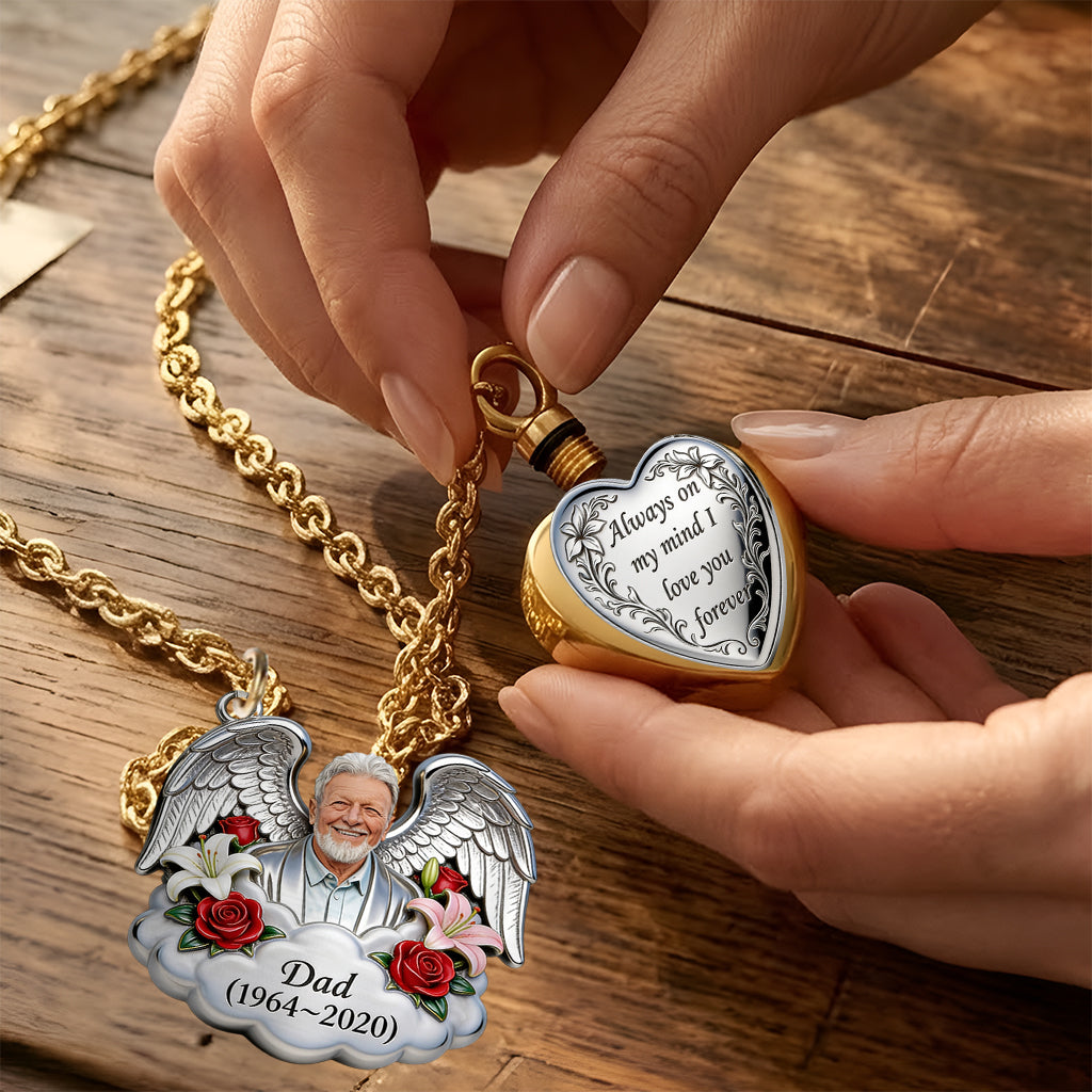 Urn Necklace for Ashes, Cremation Jewelry Necklace, Memorial Gift - Personalized Memorial Urn Pendant Necklace