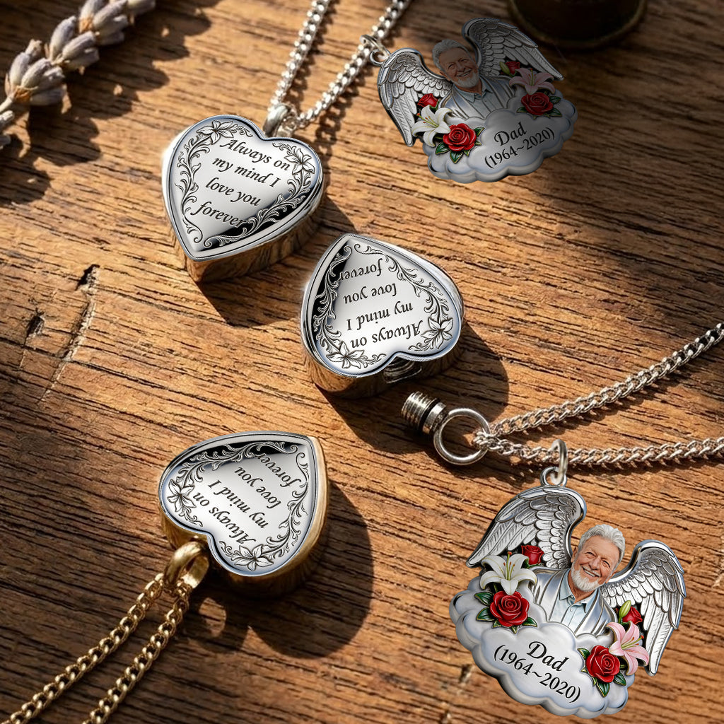 Urn Necklace for Ashes, Cremation Jewelry Necklace, Memorial Gift - Personalized Memorial Urn Pendant Necklace