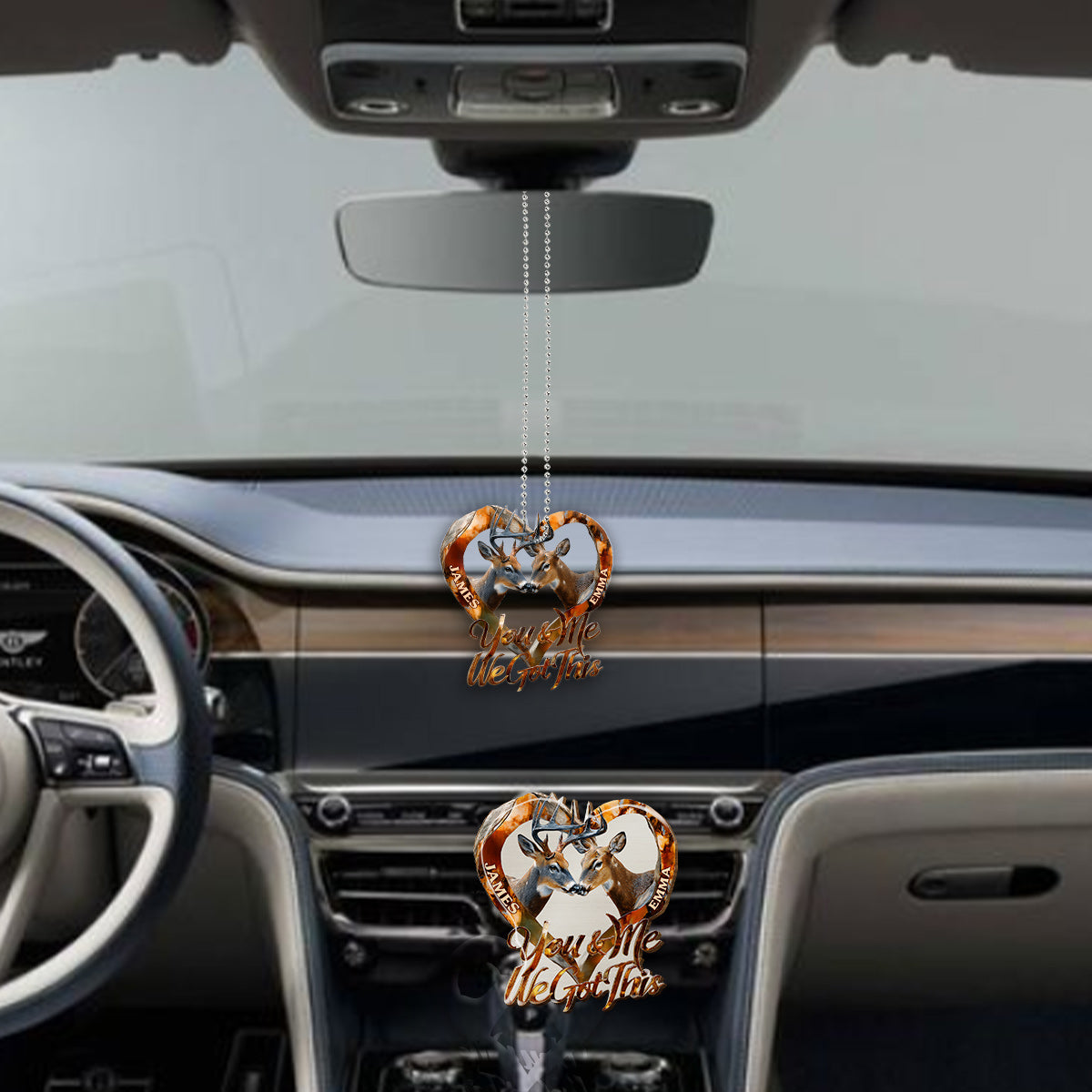 You & Me We Got This - Personalized Hunting Transparent Car Ornament