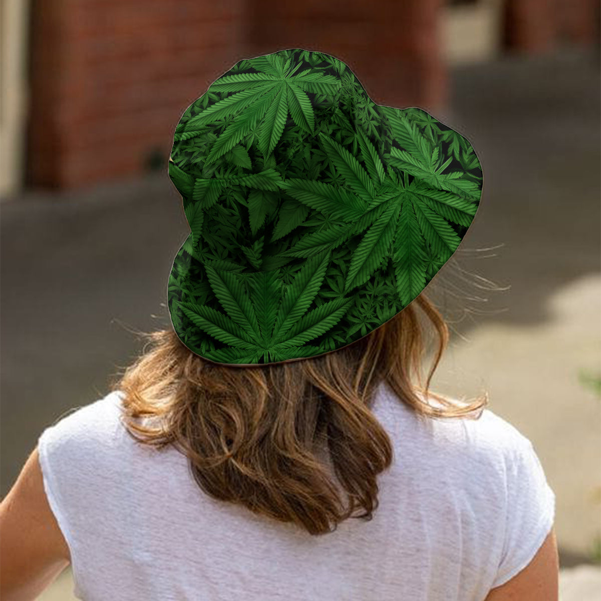 Rauchender Bigfoot - Personalisierter Weed-Bucket-Hat
