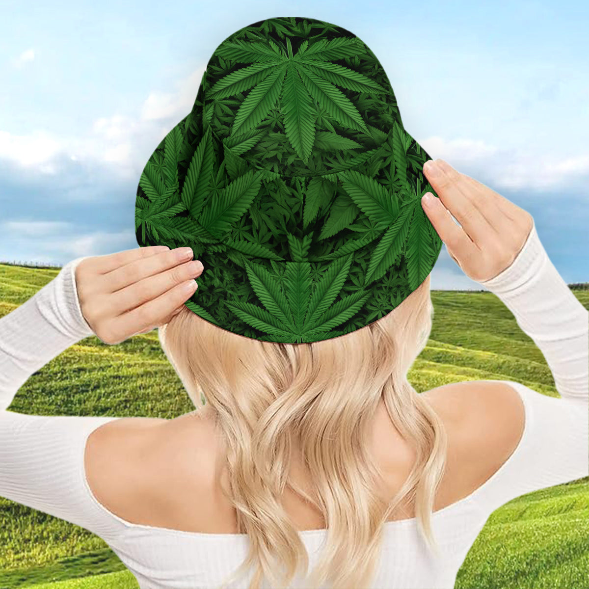 Rauchender Bigfoot - Personalisierter Weed-Bucket-Hat