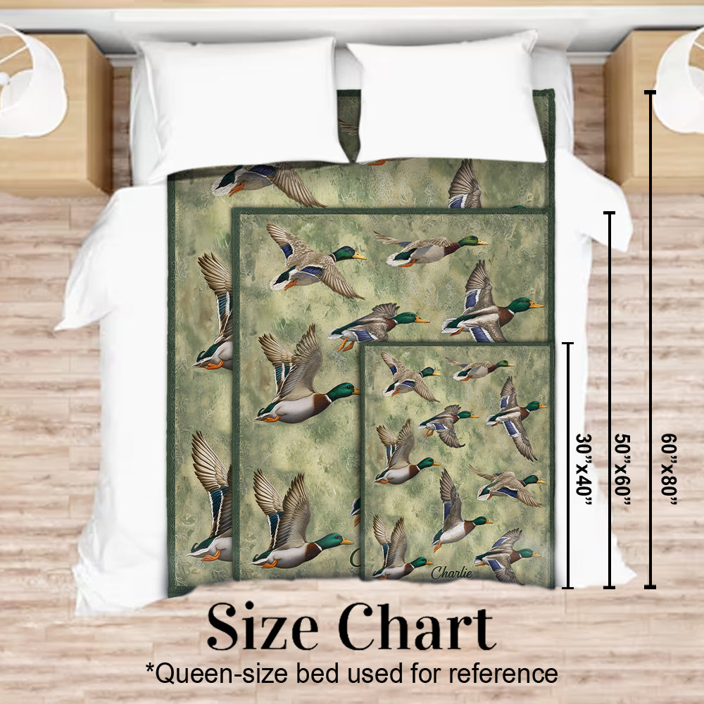 Duck Hunting - Personalized Hunting Blanket