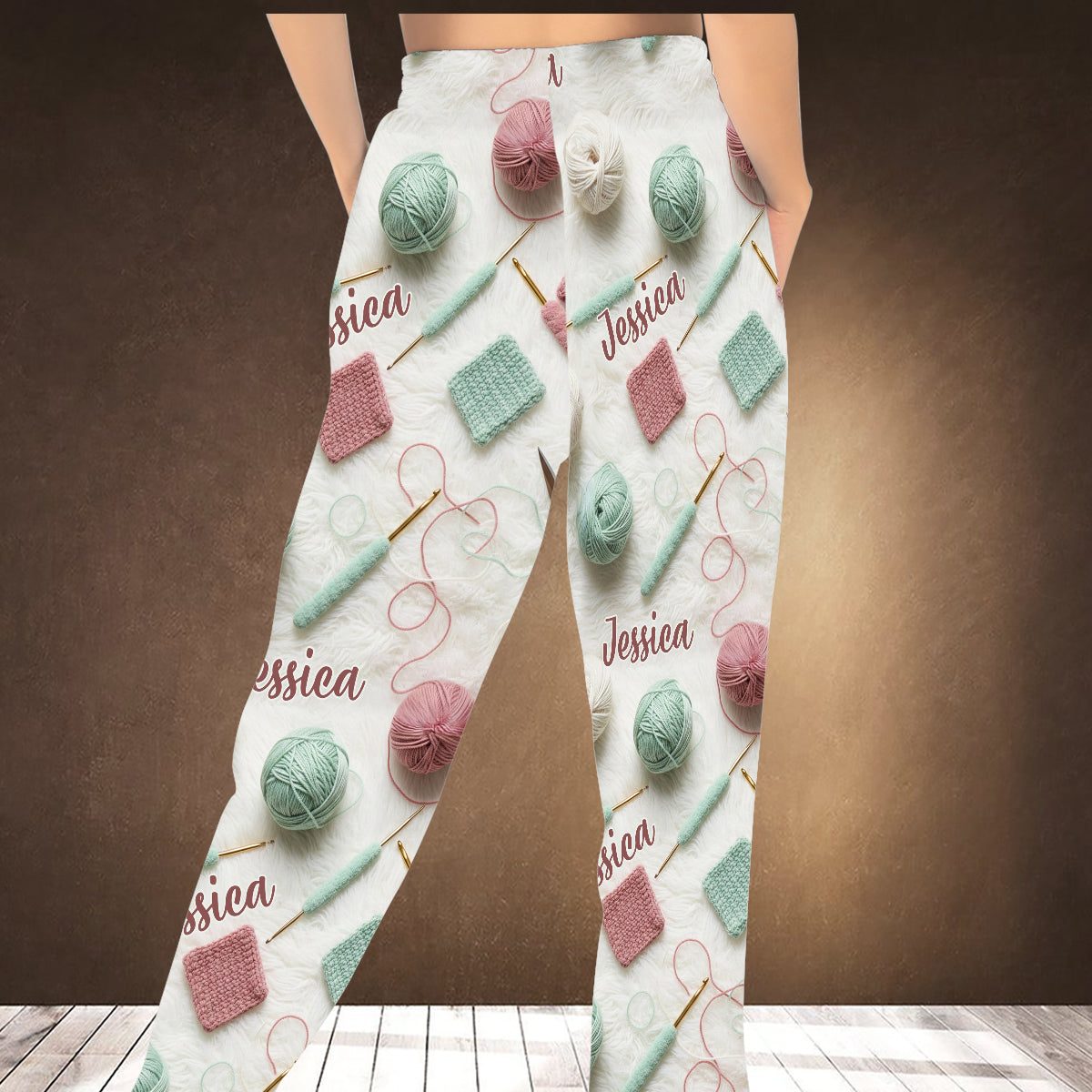 Love Crochet – Personalisierte Häkel-Jogginghose für Unisex