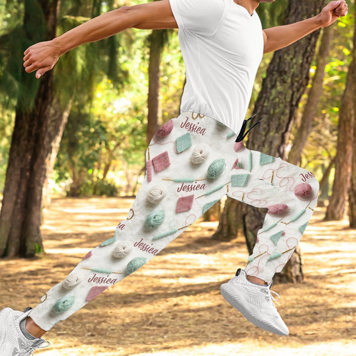 Love Crochet – Personalisierte Häkel-Jogginghose für Unisex