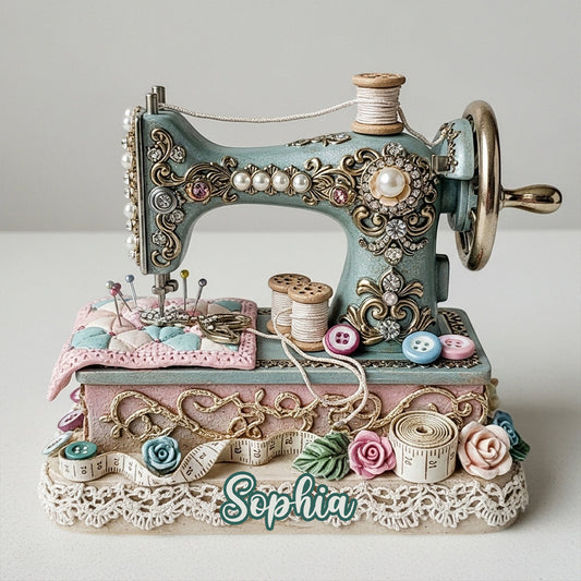 Beautiful Sewing Machine - Personalized Sewing Custom Shaped Acrylic Plaque