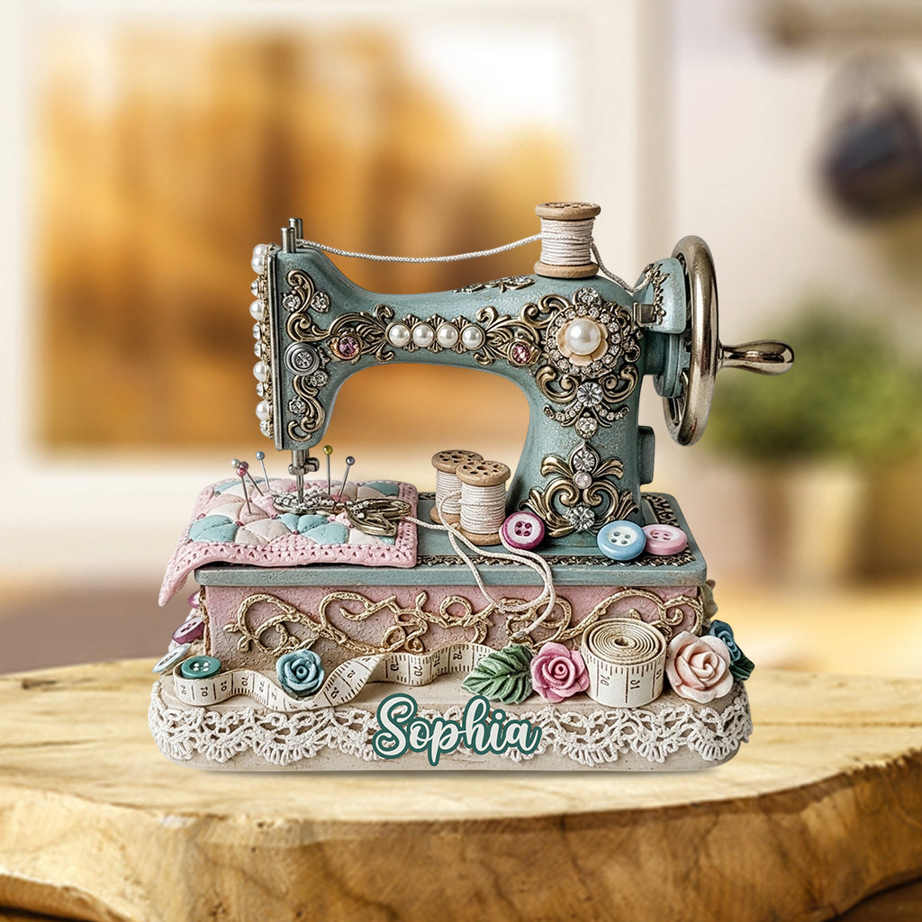 Beautiful Sewing Machine - Personalized Sewing Custom Shaped Acrylic Plaque