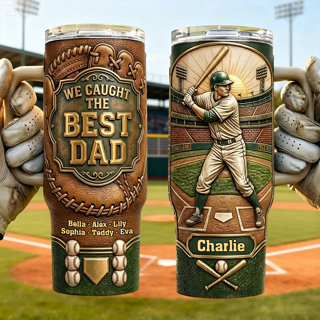 Le Meilleur Papa - Tasse de Baseball Personnalisée avec Poignée