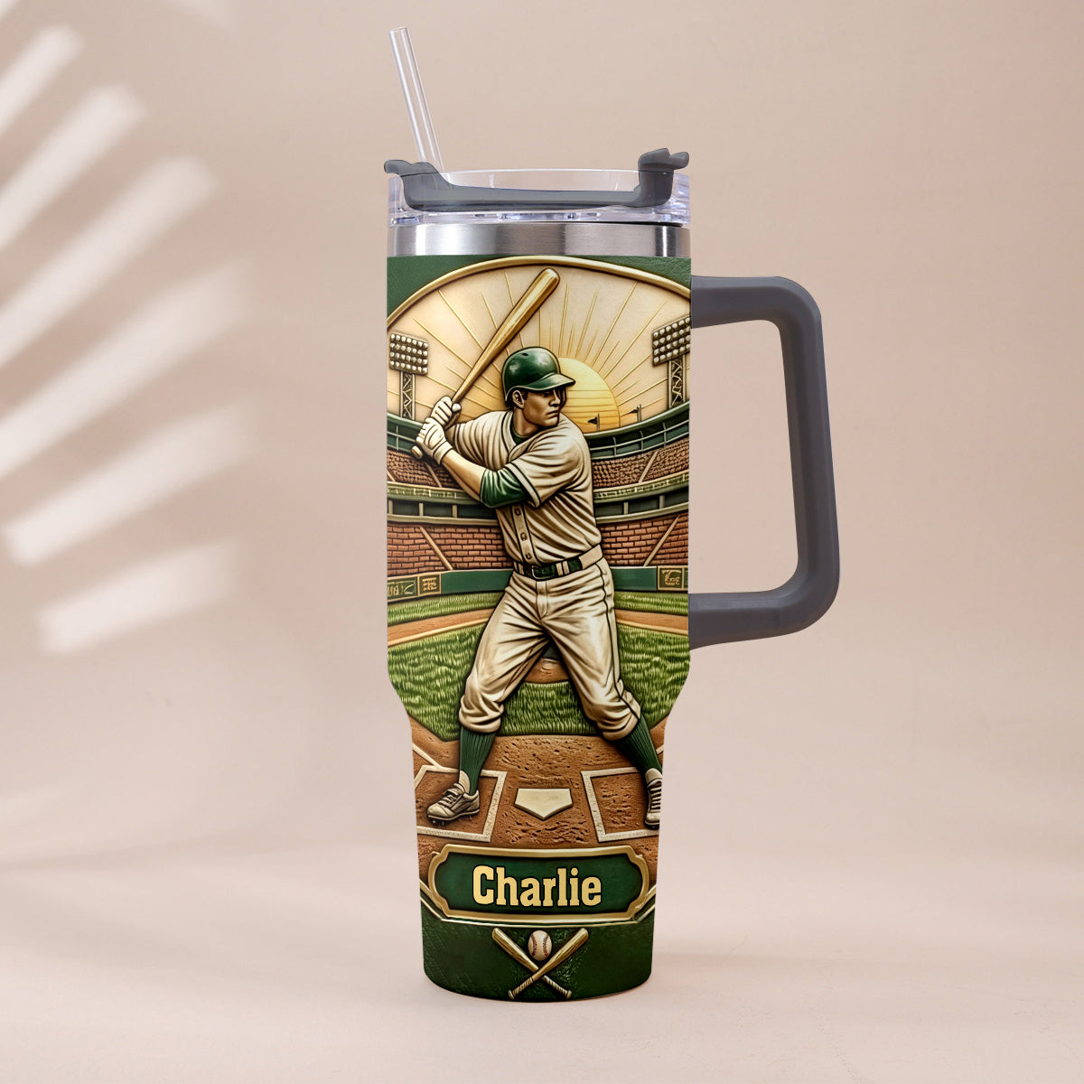 Le Meilleur Papa - Tasse de Baseball Personnalisée avec Poignée