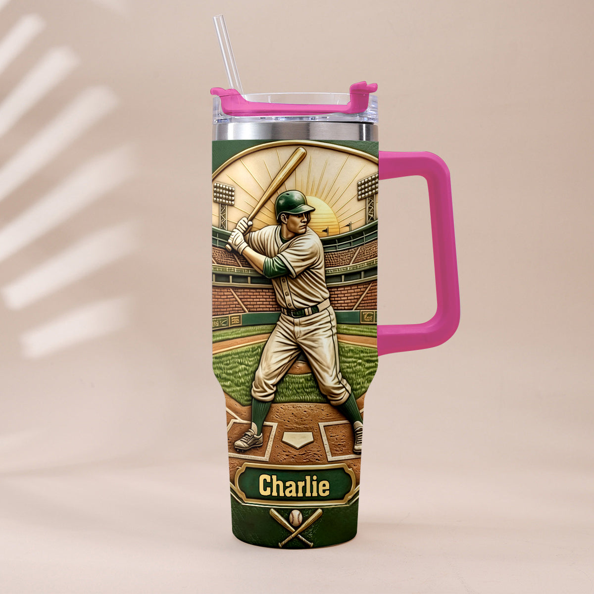 Le Meilleur Papa - Tasse de Baseball Personnalisée avec Poignée