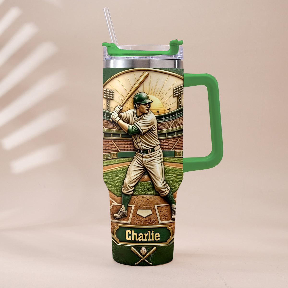 Le Meilleur Papa - Tasse de Baseball Personnalisée avec Poignée