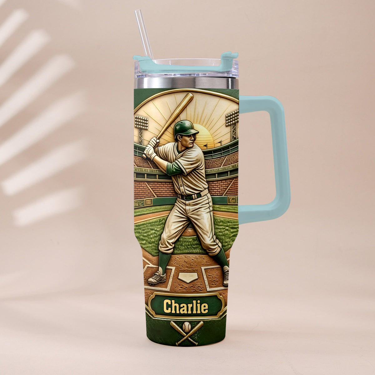 Le Meilleur Papa - Tasse de Baseball Personnalisée avec Poignée