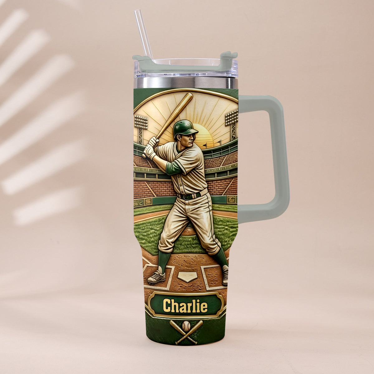 Le Meilleur Papa - Tasse de Baseball Personnalisée avec Poignée