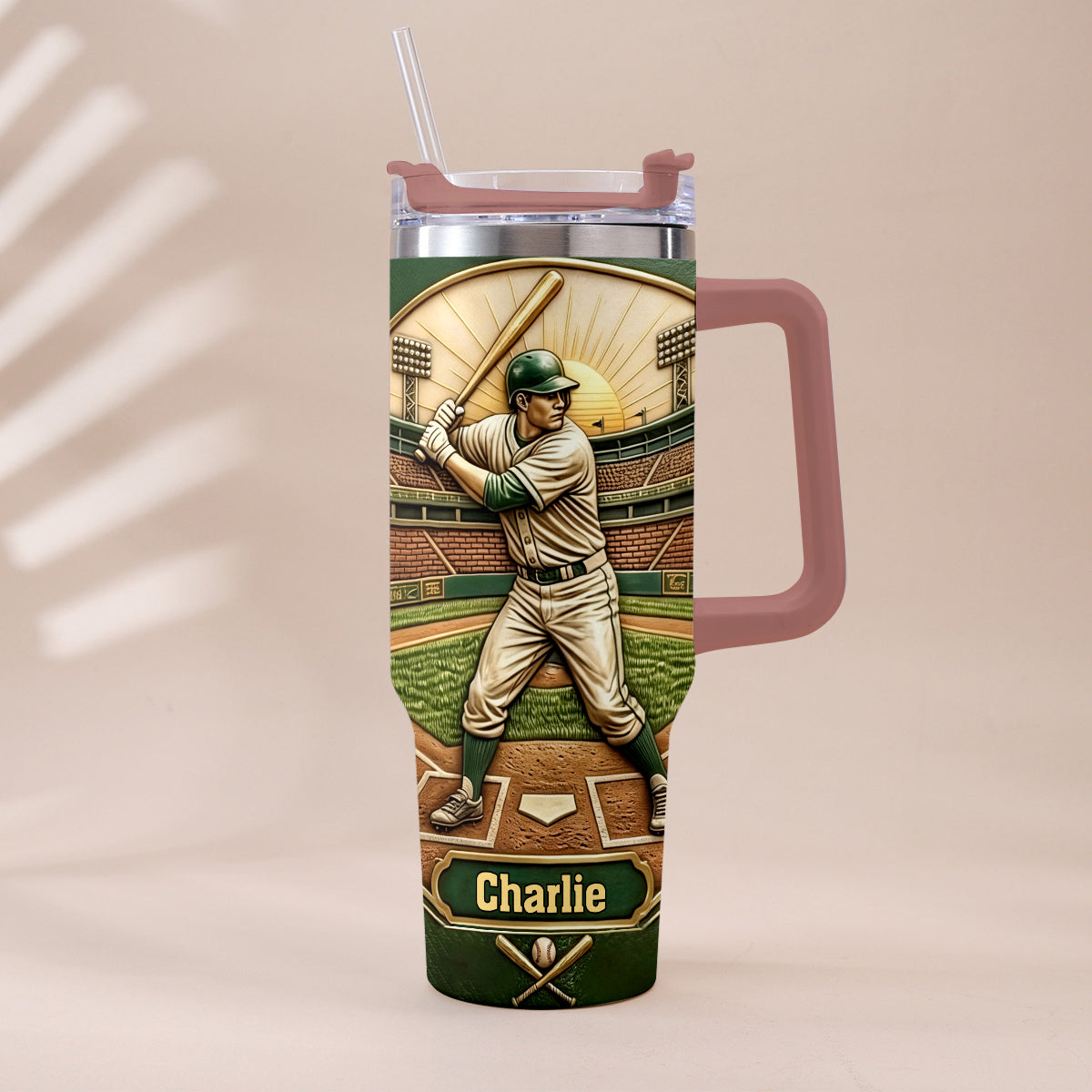 Le Meilleur Papa - Tasse de Baseball Personnalisée avec Poignée