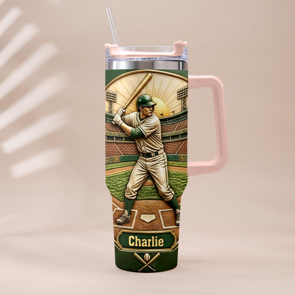 Le Meilleur Papa - Tasse de Baseball Personnalisée avec Poignée