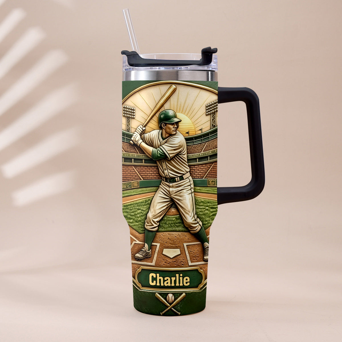 Le Meilleur Papa - Tasse de Baseball Personnalisée avec Poignée