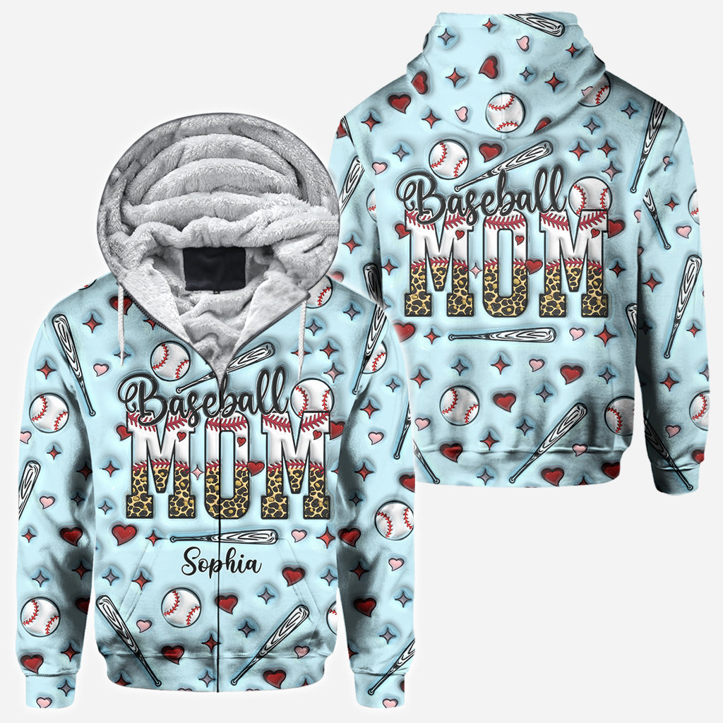 Baseball Mom - Personalized Baseball All Over Shirt