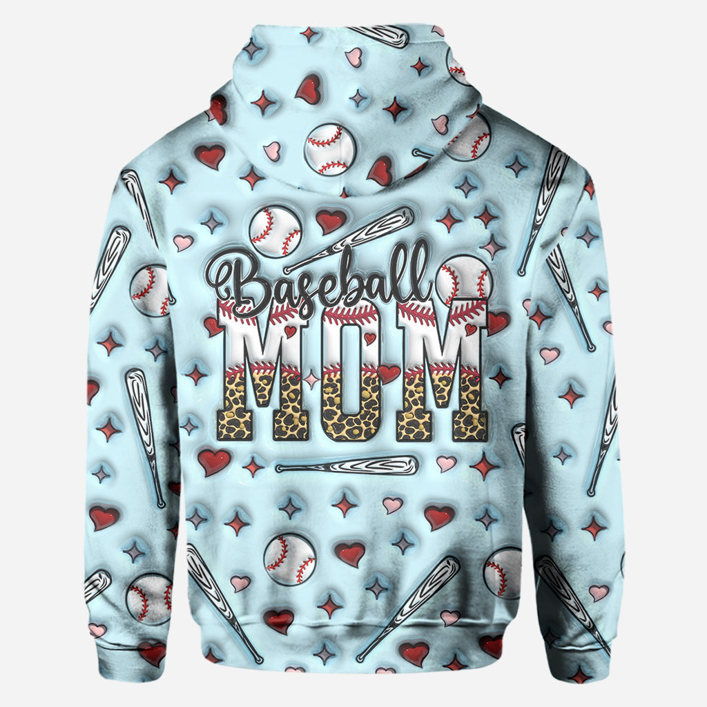 Baseball Mom - Personalized Baseball All Over Shirt