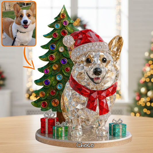 Christmas Pet - Personalized Dog Custom Shaped Acrylic Plaque