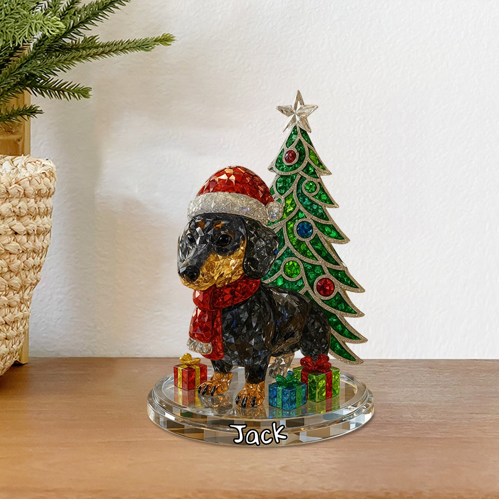 Christmas Pet - Personalized Dog Custom Shaped Acrylic Plaque