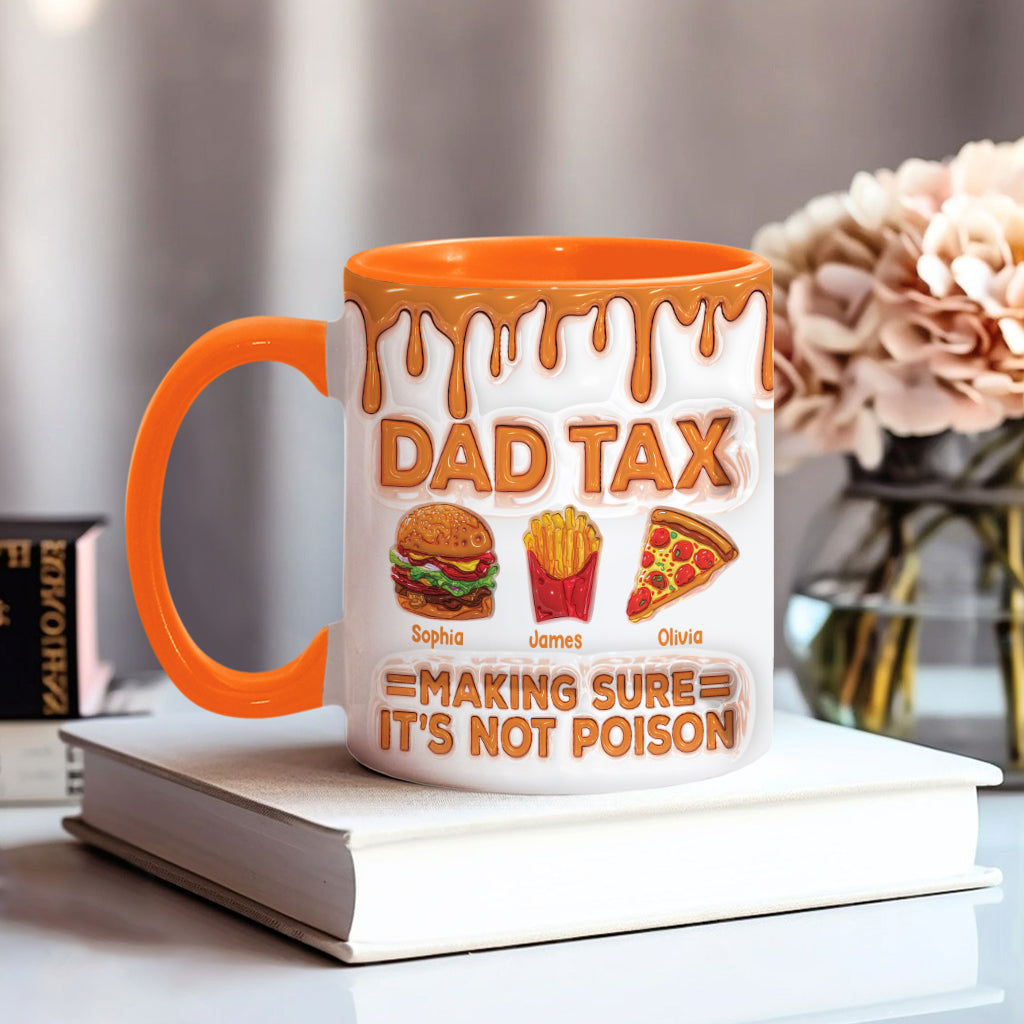 Dad Tax Funny Dad Jokes - Personalized Father Accent Mug
