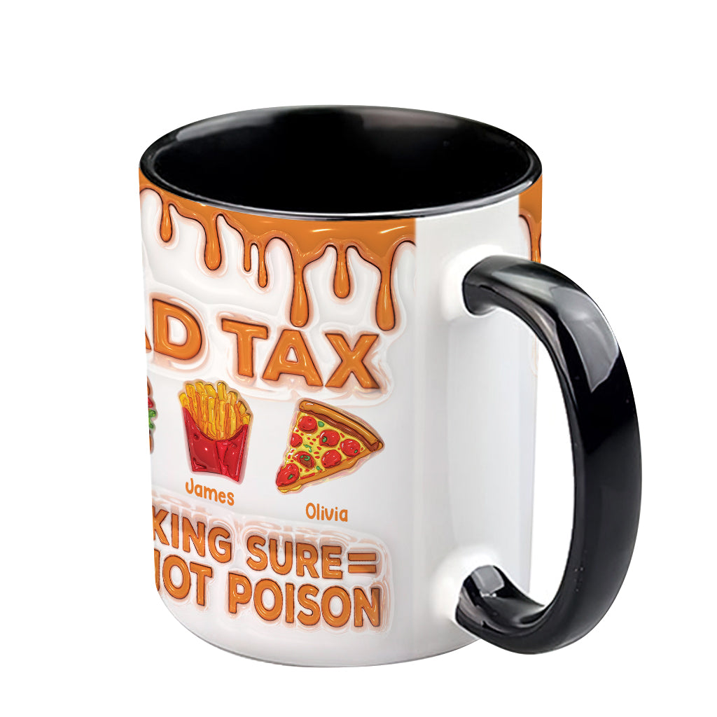 Dad Tax Funny Dad Jokes - Personalized Father Accent Mug