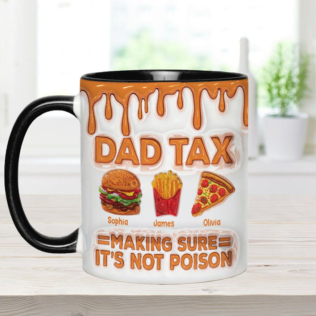 Dad Tax Funny Dad Jokes - Personalized Father Accent Mug