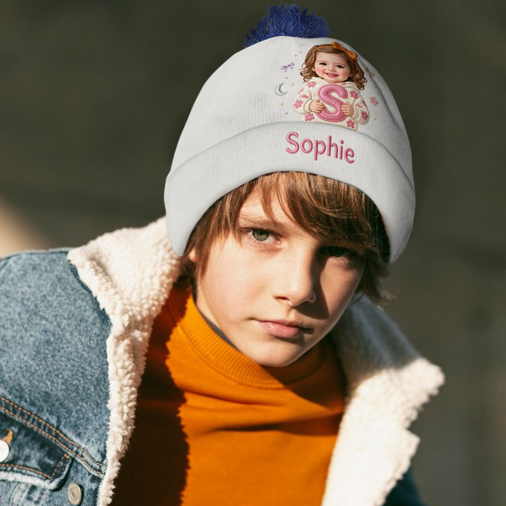Custom Any Kid Photo - Personalized Kid Beanie Hat