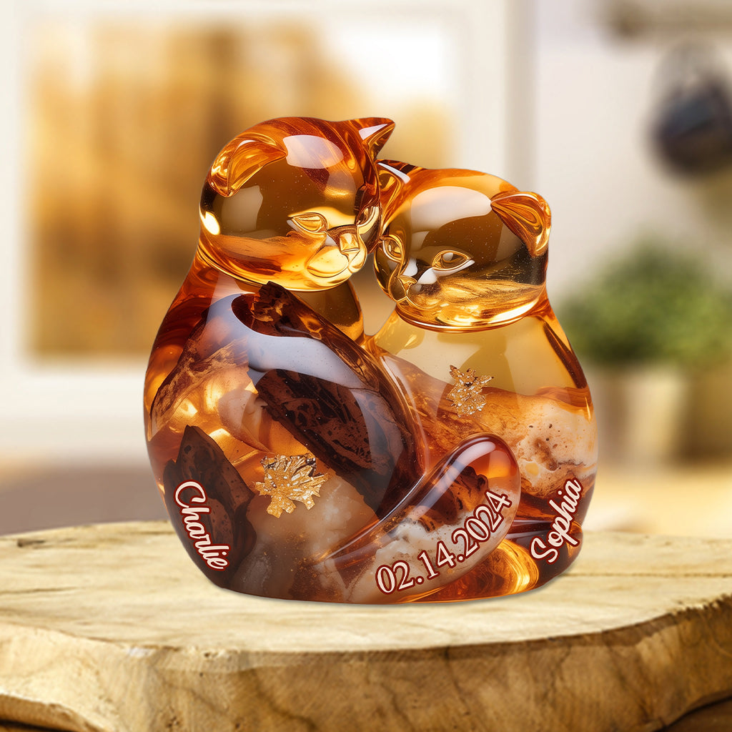 Forever Love - Personalized Couple Custom Shaped Acrylic Plaque