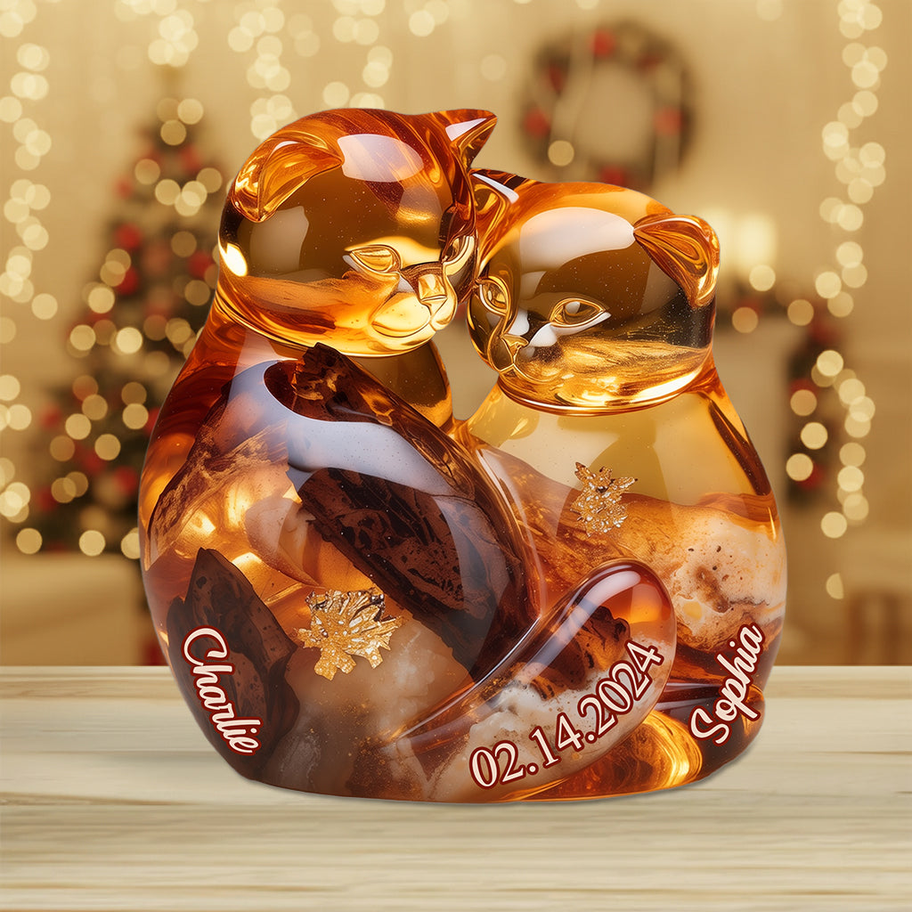 Forever Love - Personalized Couple Custom Shaped Acrylic Plaque