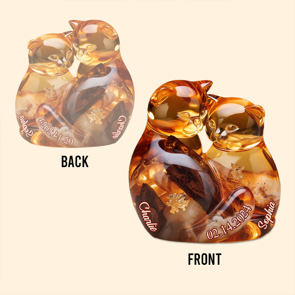 Forever Love - Personalized Couple Custom Shaped Acrylic Plaque