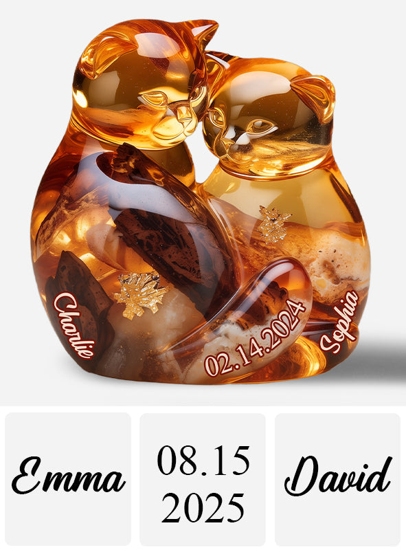 Forever Love - Personalized Couple Custom Shaped Acrylic Plaque