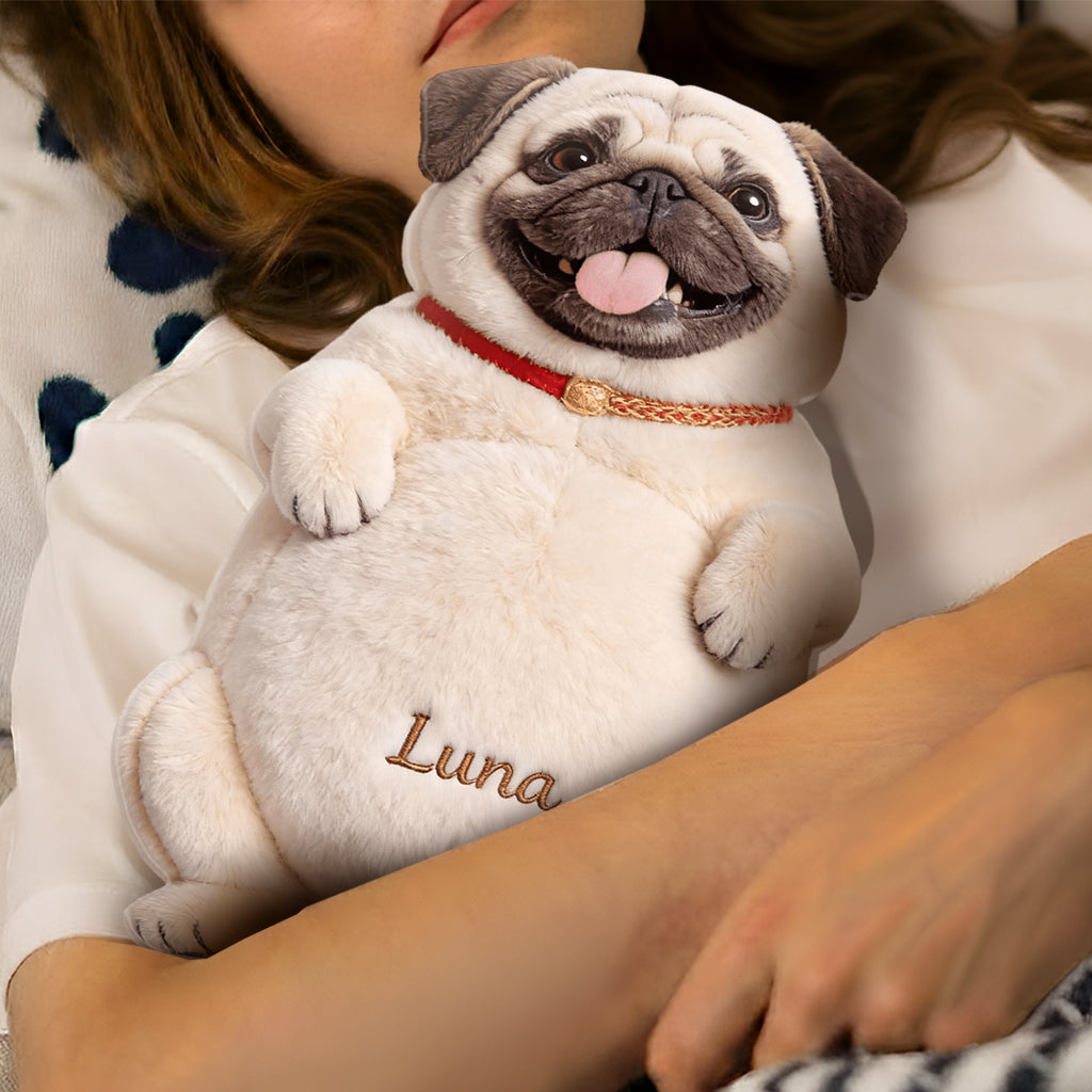 Bouteille chauffante personnalisée pour chien avec couvercle, à partir de n'importe quelle photo