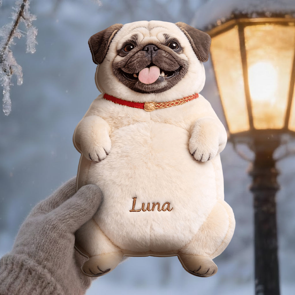 Bouteille chauffante personnalisée pour chien avec couvercle, à partir de n'importe quelle photo