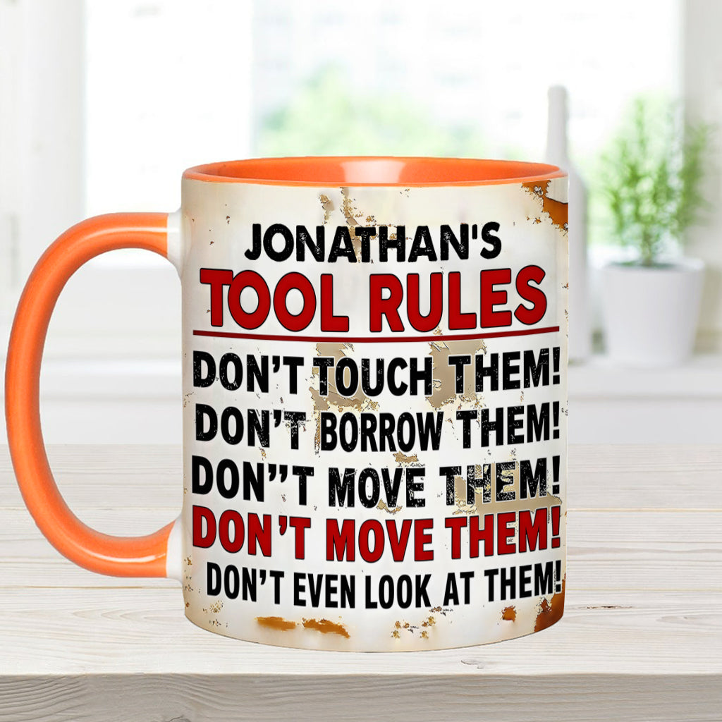 Mes outils, c'est la règle - Mug personnalisé pour garage
