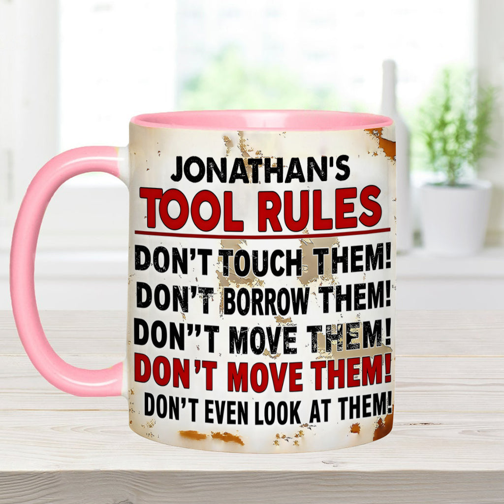 Mes outils, c'est la règle - Mug personnalisé pour garage