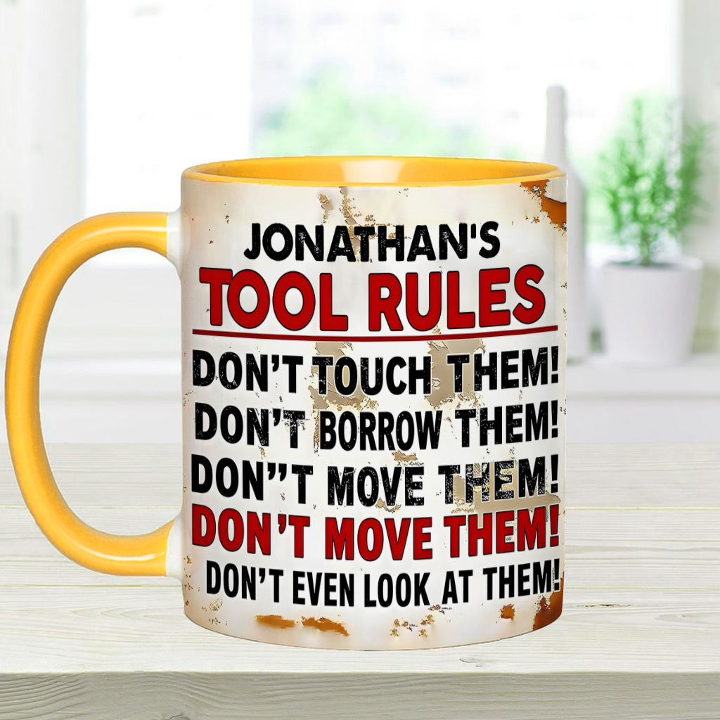 Mes outils, c'est la règle - Mug personnalisé pour garage