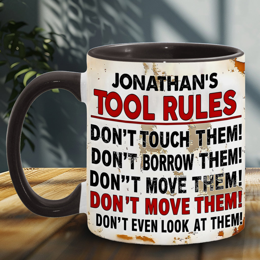Mes outils, c'est la règle - Mug personnalisé pour garage