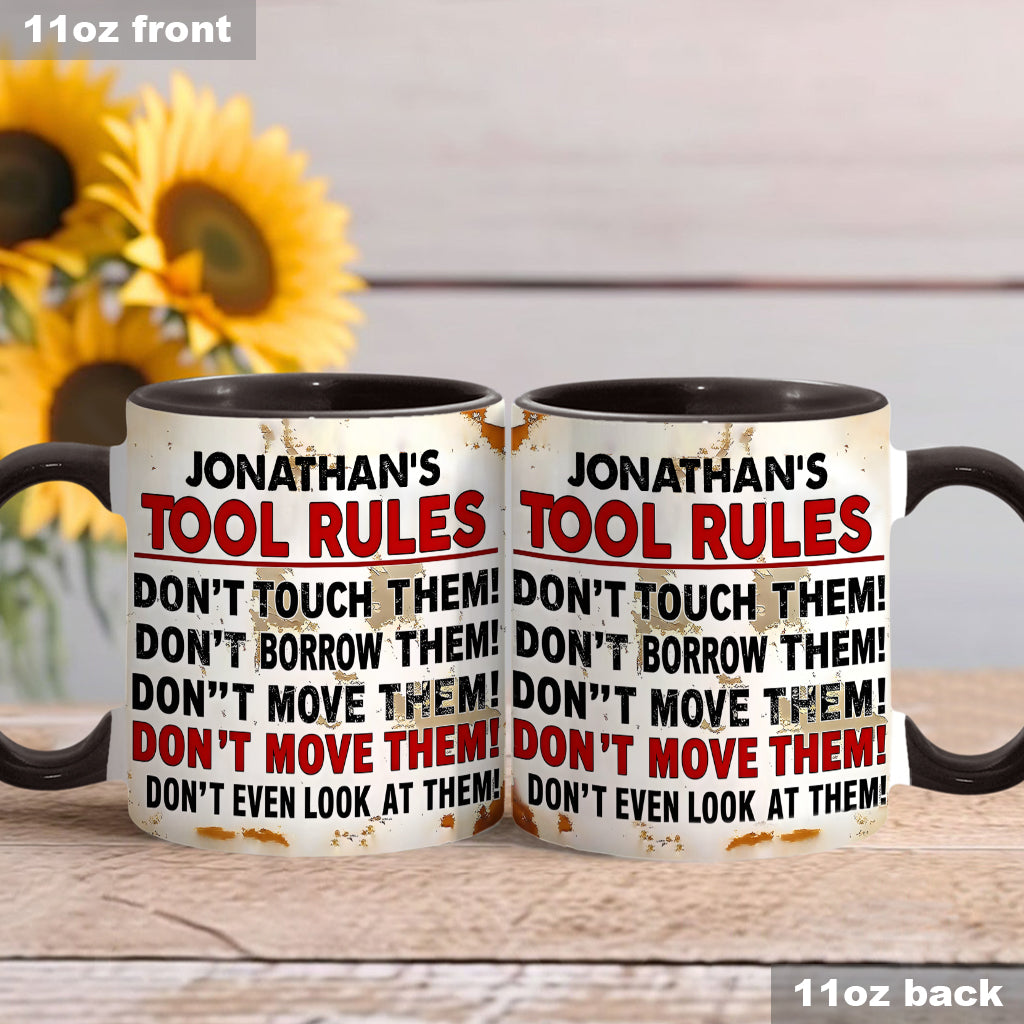 Mes outils, c'est la règle - Mug personnalisé pour garage